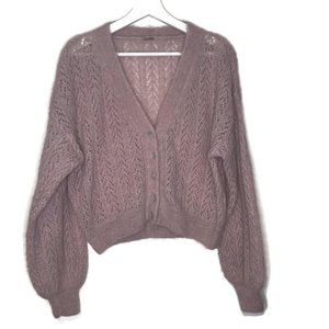 Free People Mauve Cardigan Sweater